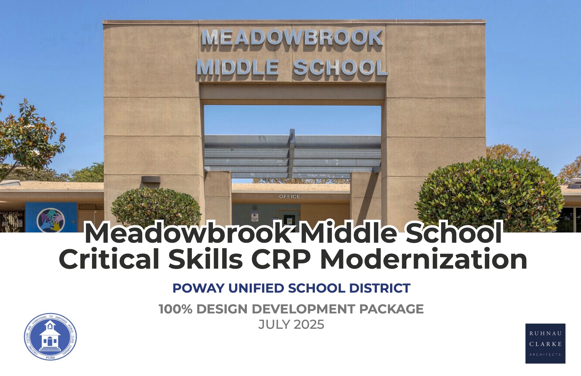 Meadowbrook Middle School cover sheet