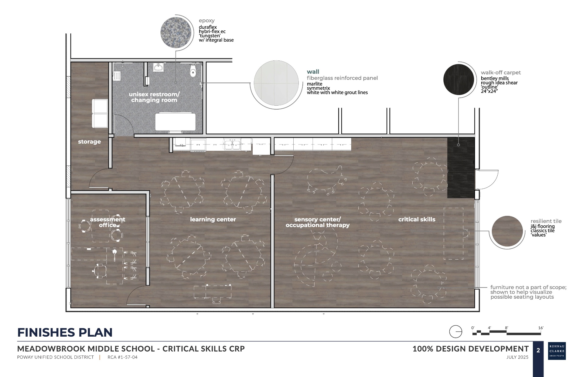 Finishes plan for Meadowbrook Middle School modernization project